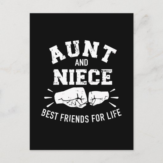Tante en nichtvrienden voor het leven briefkaart (Voorkant)
