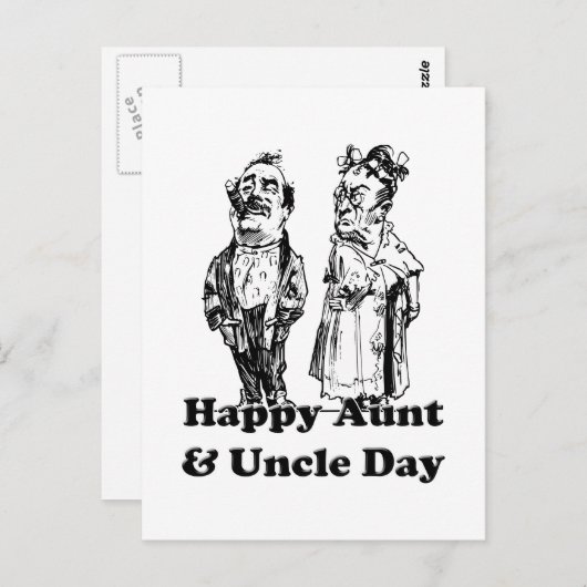 Tante en oom Day Briefkaart (Voorkant / Achterkant)