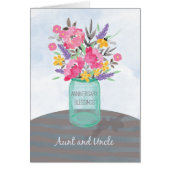 Tante en oom Jubileum Blessings Jar Vase (Voorkant)