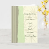 Tante en oom trouwdag gefeliciteerd kaart (Gele Bloem)