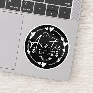 Tante Est 2025 Baby Aankondiging Cool Tante Humor Sticker