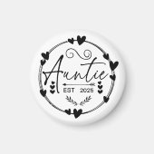 Tante Est 2025 Zwangerschapsaankondiging Tante Gra Magneet (Voorkant)