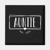 tante Est. Aangepaste tante nieuwe tante cadeautje Magneet (Voorkant)