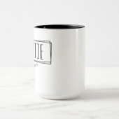 tante Est. Aangepaste tante nieuwe tante cadeautje Mok (Midden)