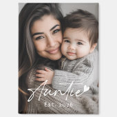 Tante Est jaar handgeschreven script hart Magneet (Voorkant)