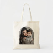 Tante Est jaar handgeschreven script hart Tote Bag (Voorkant)
