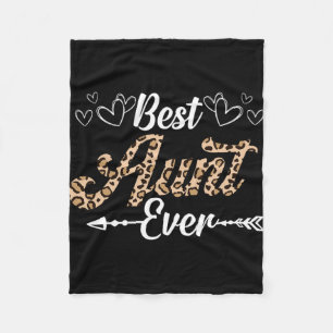 Tante Ever Luipaard Stijl Shirt Voor Tante Fleece Deken