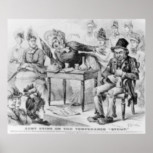 Tante Evins op de Temperance 'Stump' Poster