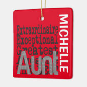 Tante Extraordinaire CUSTOM Keramisch Ornament (Links)