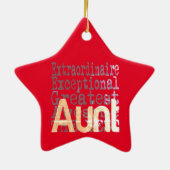 Tante Extraordinaire Keramisch Ornament (Achterkant)