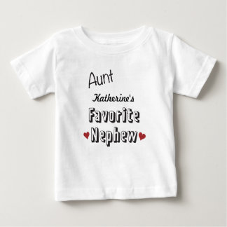 Tante favoriete Nephew Baby T-Shirt gepersonalisee