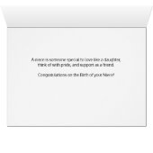 Tante felicitaties roze Stippen (Binenzijde Horizontaal (Onderkant))