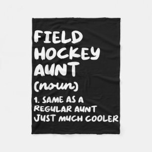 Tante Field Hockey Definitie Grappig En Sy Sporten Fleece Deken