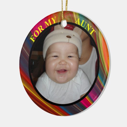 Tante foto-cadeau-Label en -versiering Keramisch Ornament (Links)