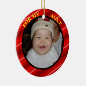 Tante foto-cadeau-Label en -versiering Keramisch Ornament (Rechts)