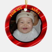 Tante foto-cadeau-Label en -versiering Keramisch Ornament (Voorkant)