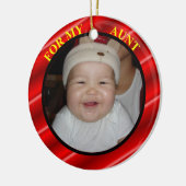 Tante foto-cadeau-Label en -versiering Keramisch Ornament (Links)