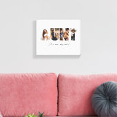 Tante foto collage Canvas afdrukken (Insitu (Woonkamer))