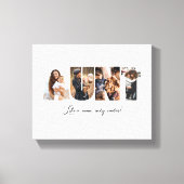 Tante foto collage Canvas afdrukken (Voorkant)