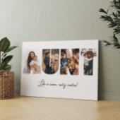 Tante foto collage Canvas afdrukken