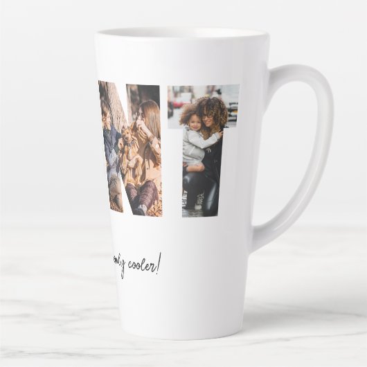 Tante foto Collage Latte Mok (Rechts)