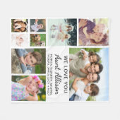 Tante fotocollage fleece deken (Voorkant (Horizontaal))