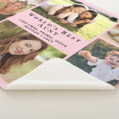 Tante fotocollage roze sherpa deken (3/4)