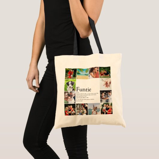 Tante Fun Tante Fun Definitie Fotocollage Tote Bag (Voorkant (product))