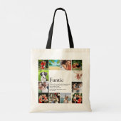 Tante Fun Tante Fun Definitie Fotocollage Tote Bag (Achterkant)