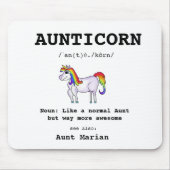 Tante Funny Definition Aunticorn Best tante Ever Muismat (Voorkant)