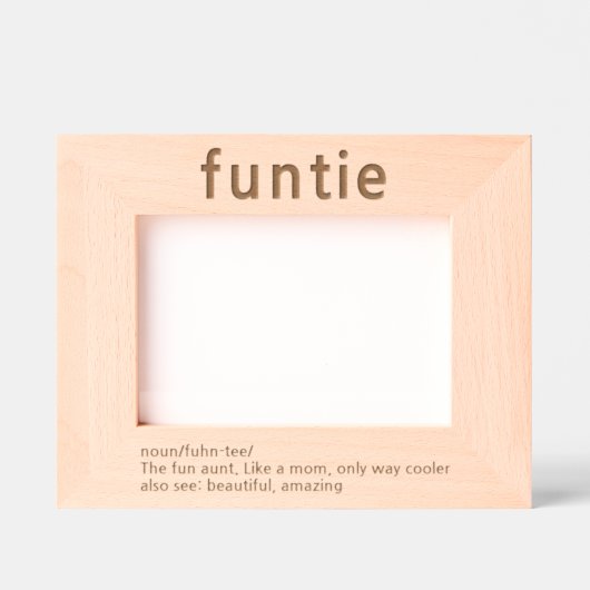 Tante Funny Definition Laser geëtst Afbeelding Lij Gegraveerde Lijstjes (Voorkant)