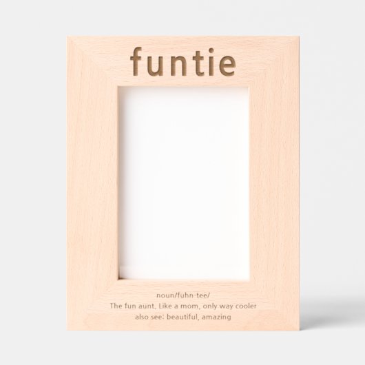 Tante Funny Definition Laser geëtst Afbeelding Lij Gegraveerde Lijstjes (Voorkant)