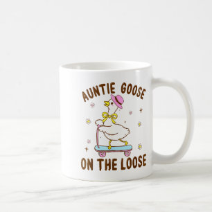 Tante Gans Op Hol Funny Verjaardag Matching Koffiemok