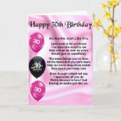 Tante gedicht - 30ste verjaardag kaart (Gele Bloem)