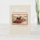 Tante Gefeliciteerd Nieuwe babyvoeding Kaart (Voorkant)