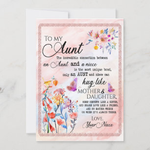 Tante Geschenken   Brief aan mijn tante Liefde van Kaart