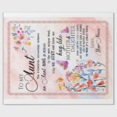 Tante Geschenken | Brief Aan Mijn Tante Liefs Van  Cadeaupapier (Vlak)