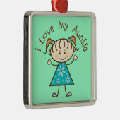 Tante Gift I Love My Auntie Ornament Keepslag (Rechts)