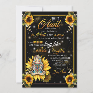 Tante Gifts   Brief aan mijn tante Love van Niece Feestdagenkaart