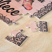 Tante Gifts | Brief aan mijn tante Love van Niece Legpuzzel (Zijkant)