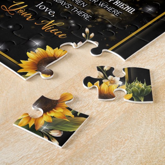 Tante Gifts | Brief aan mijn tante Love van Niece Legpuzzel (Zijkant)