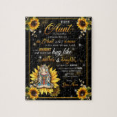 Tante Gifts | Brief aan mijn tante Love van Niece Legpuzzel (Verticaal)