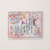 Tante Gifts | Brief aan mijn tante Love van Niece Legpuzzel (Horizontaal)