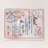 Tante Gifts | Brief aan mijn tante Love van Niece Legpuzzel (Horizontaal)