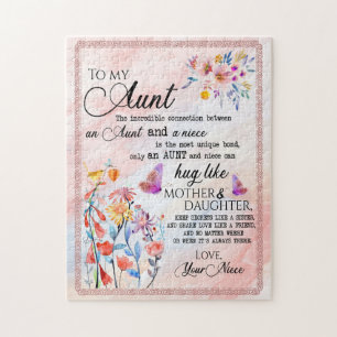 Tante Gifts   Brief aan mijn tante Love van Niece Legpuzzel