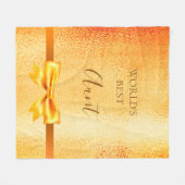 Tante gouden boog elegant fleece deken (Voorkant (Horizontaal))