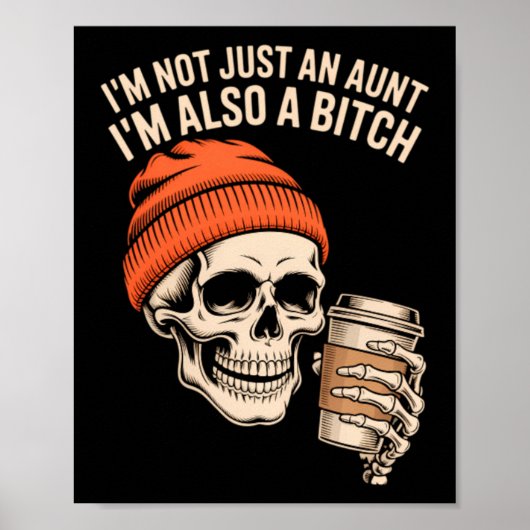 Tante Grappig Skelet Tante Poster (Voorkant)