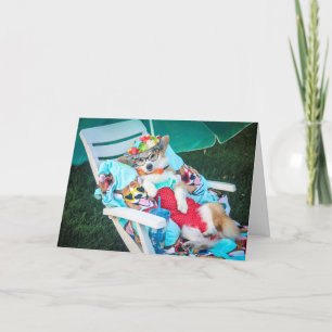 tante Gussy Birthday Card Kaart