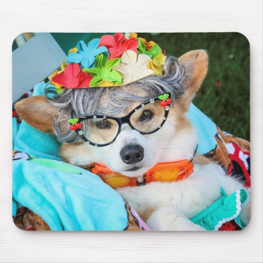 Tante Gussy het muispad van Corgi Muismat (Voorkant)