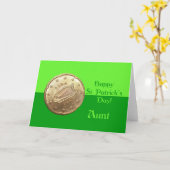 Tante Happy St. Patrick's Day Kaart (Gele Bloem)